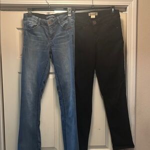 Democracy Women’s bootcut Jeans in Black & Light Blue